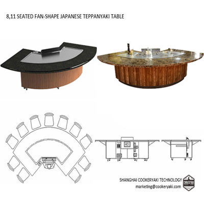 Sector Teppanyaki Table Equipment For Hotel