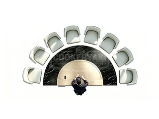 Semicircular Copper Teppanyaki Grill