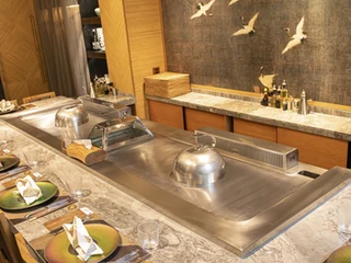 Dual-Station Teppanyaki Grill Table