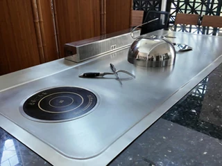 Teppanyaki Grill Table with Induction Cooker