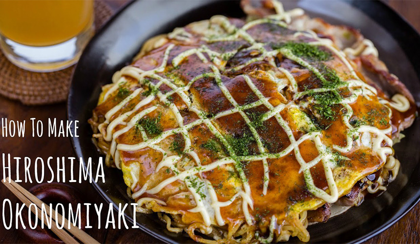 Simple recipe for Okonomiyaki  batter and topping