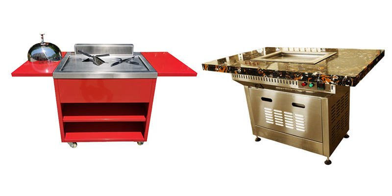Cookeryaki small mobile teppanyaki equipment features