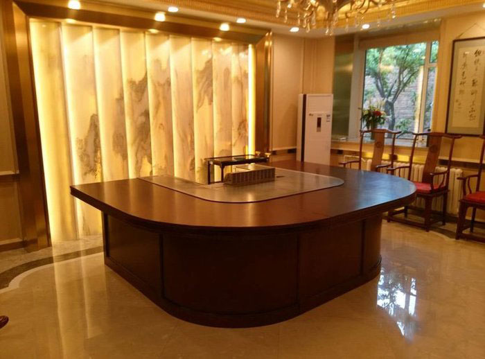Introduction of various types of smokeless teppanyaki table equipment