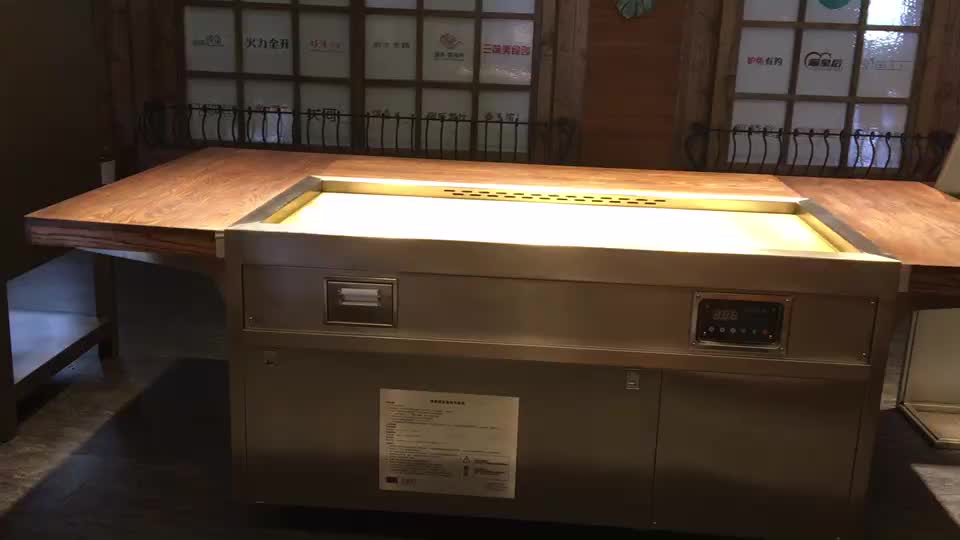 Is the advantage of smokeless teppanyaki grill table smokeless?