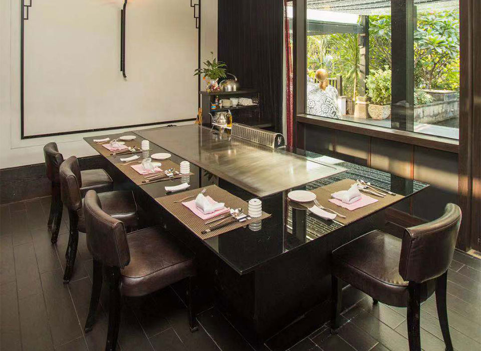The use cost of stainless steel teppanyaki equipment