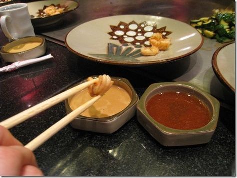 Teppanyaki recipe with mustard dipping sauce