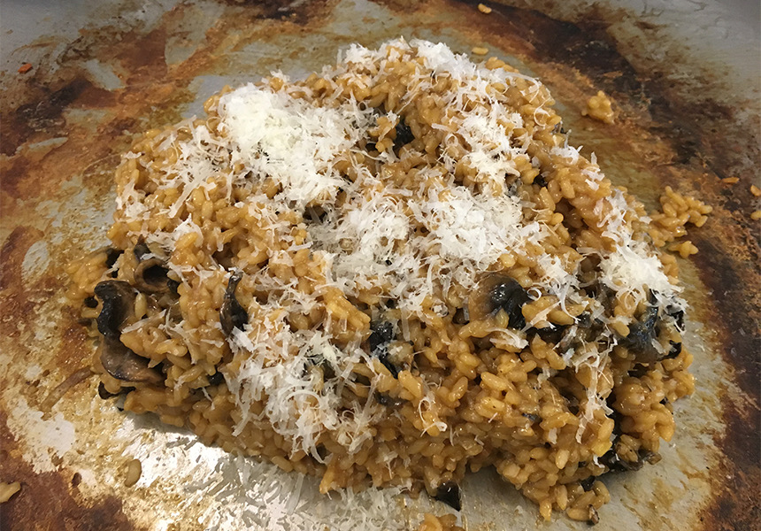Mobile Teppanyaki | Teppanyaki mushroom risotto!