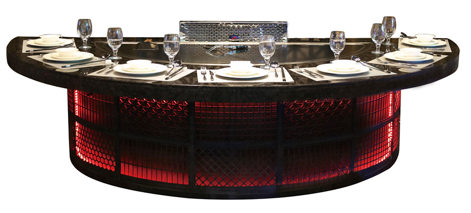 What are the main parameters for purchasing teppanyaki grill table equipment?