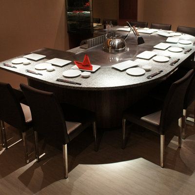 Arched Teppanyaki Grill Table Equipment | Large | Gas | Smokeless