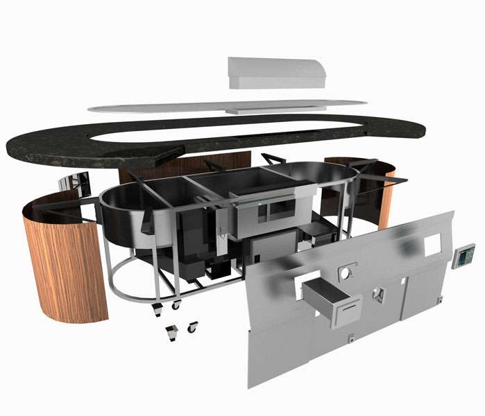 Wiring steps for conventional Teppanyaki table electric heating equipment
