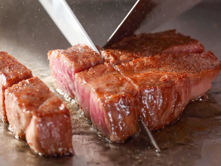 Teppanyaki black pepper beef granules practice