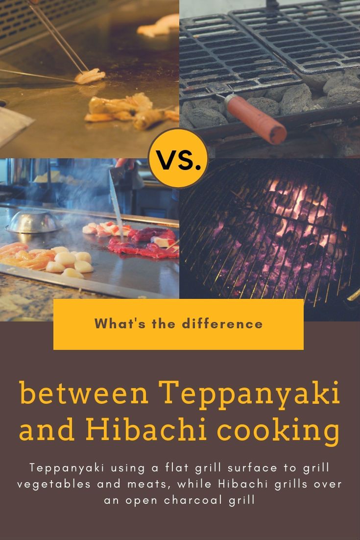 What is the difference between Hibachi and Teppanyaki?