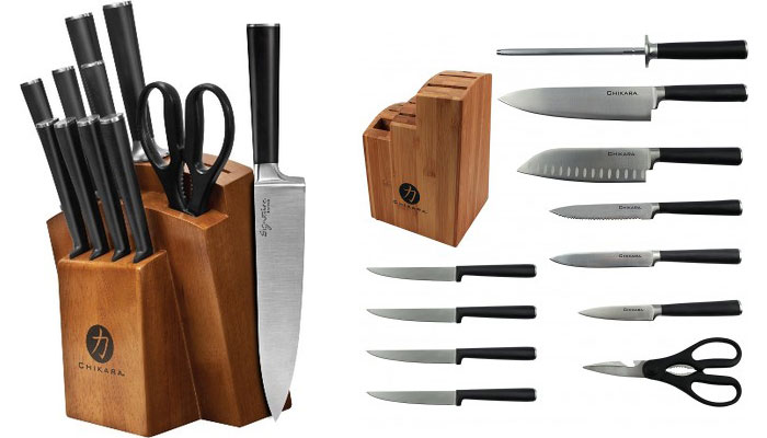 Teppanyaki chef tools - knife set and sharpening stone