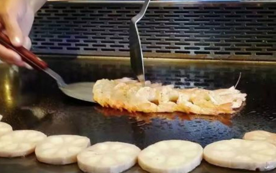 How to clean hood less teppanyaki table?