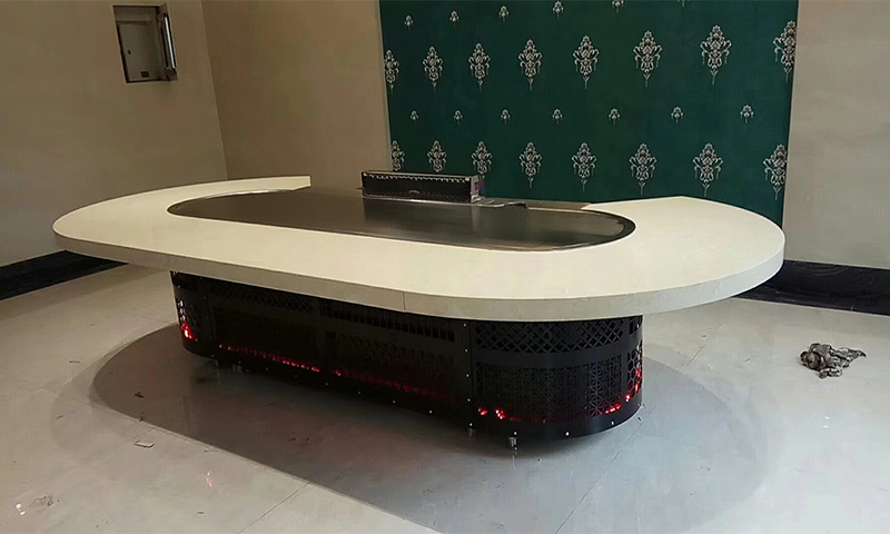 Teppanyaki hibachi table equipment peripheral decoration (marble) installation steps