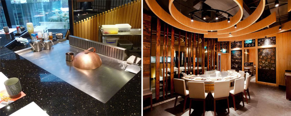Japanese Teppanyaki Grill Table Equipment Structure and Characteristics