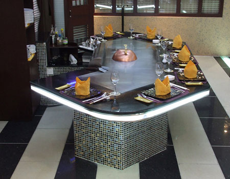 Japanese Teppanyaki Table Peripheral Decoration (Marble) Installation Steps