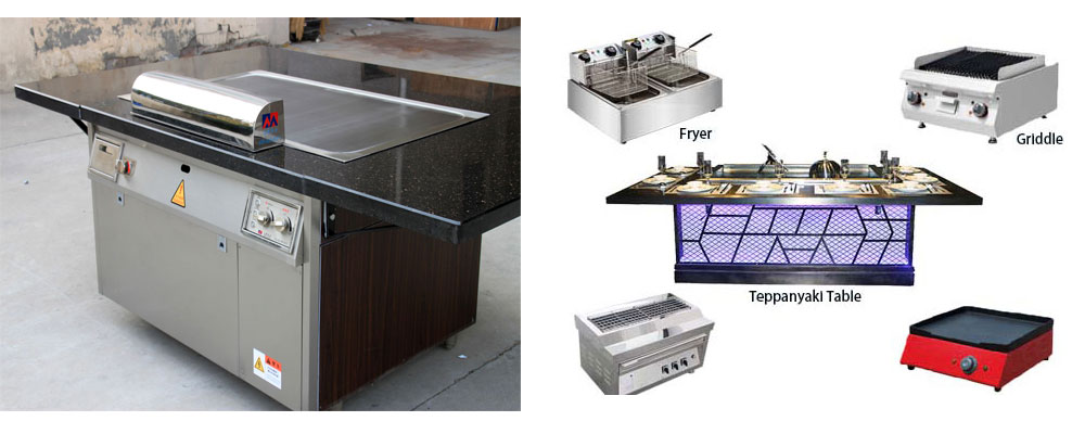 Smokeless Teppanyaki Table & Smokeless BBQ Grill
