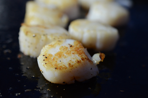 The perfect scallop in the style of Teppanyaki