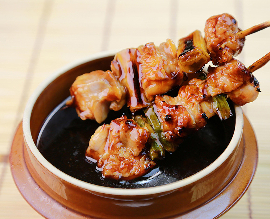 best teppanyaki table | Japanese grilled chicken kebabs