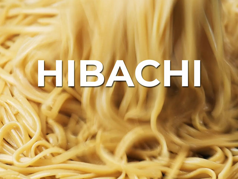 What is the difference between Hibachi noodles and lo mein?
