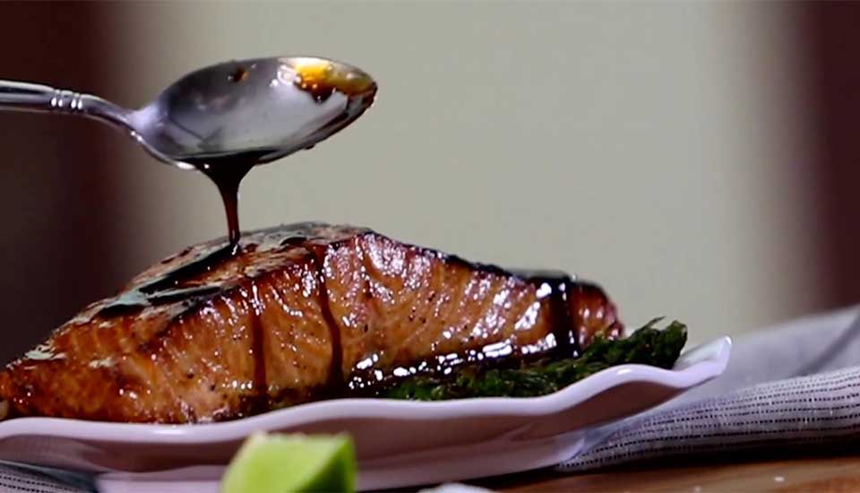 Caramelized Teppanyaki Salmon