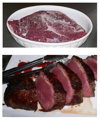 japanese teppanyaki table | Brazilian "Picanha" with "Vinagrete" salad + "Farofa"