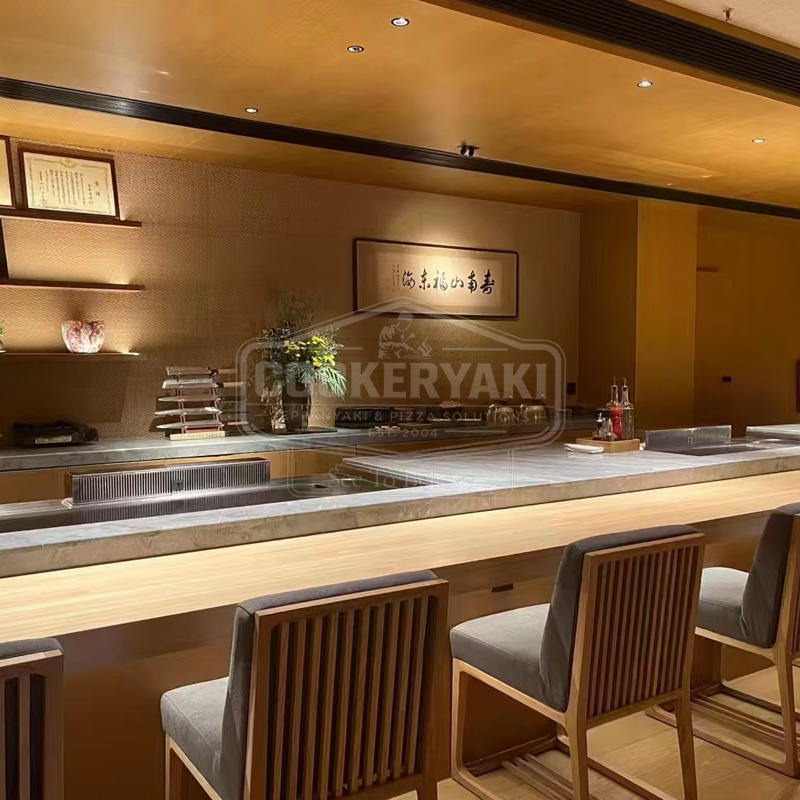 Dual-Station Teppanyaki Grill Table