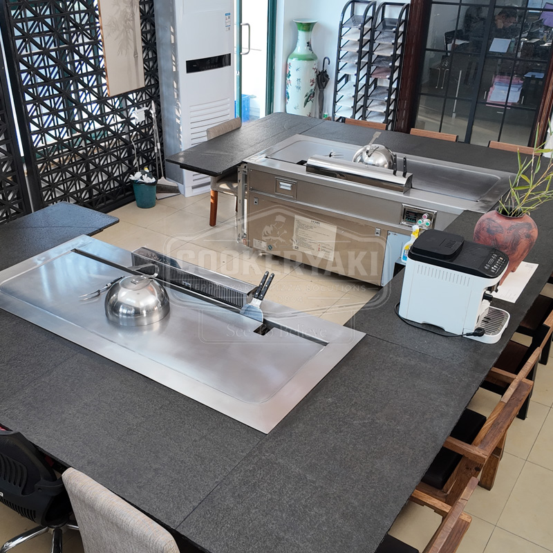 Dual-Station Teppanyaki Grill Table