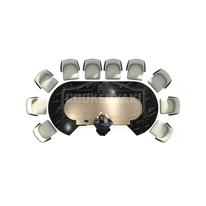 Oval Copper Teppanyaki Grill