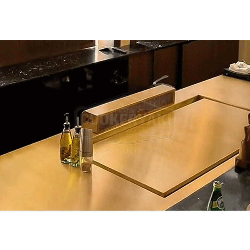 Rectangular Copper Teppanyaki Grill