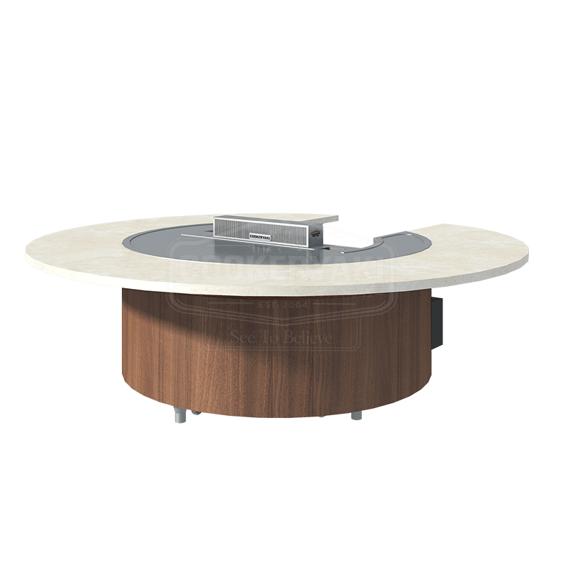 Round Copper Teppanyaki Grill