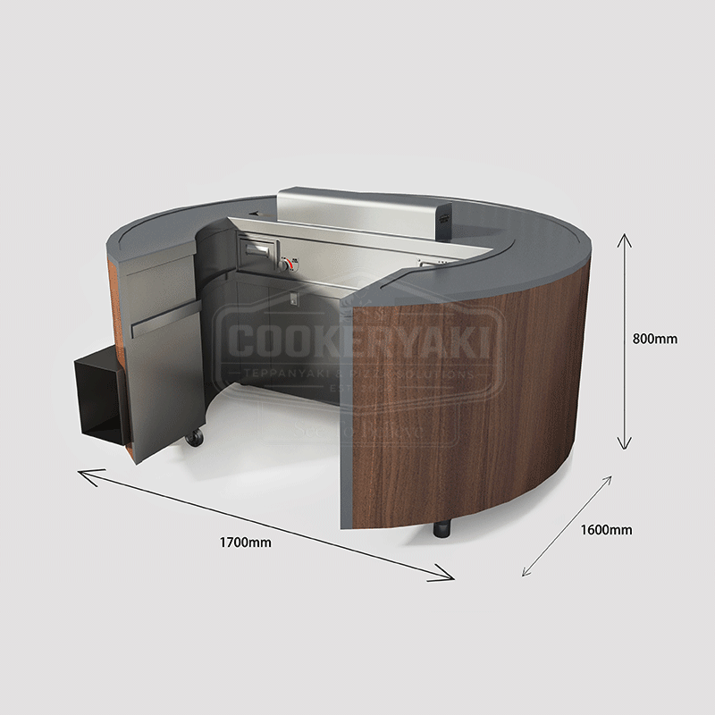 Round Copper Teppanyaki Grill