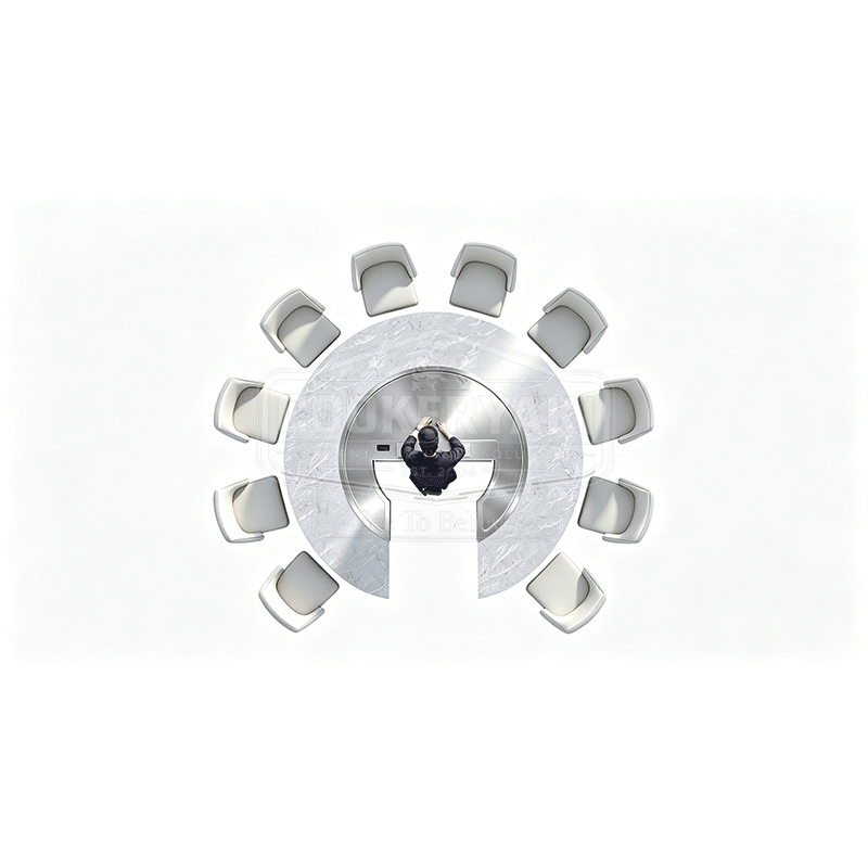 Round Teppanyaki Table - 25mm quenched steel plate