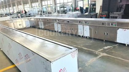 Custom Irregular Shape Teppanyaki Table 55