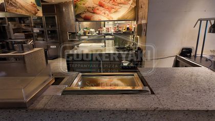 Rectangular Teppanyaki Grill Table for Hotels