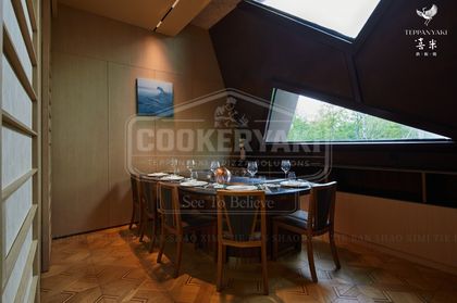 Custom Irregular Shape Teppanyaki Table 54