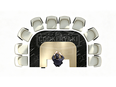 Arched Copper Teppanyaki Grill
