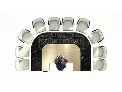 Arched Copper Teppanyaki Grill