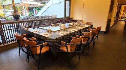 Rectangular Teppanyaki Grill Table 100