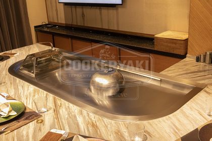 Arched Teppanyaki Table for Restaurants 5