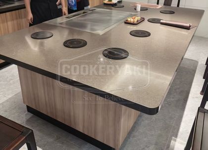 Rectangular Teppanyaki Table for Clubs 17
