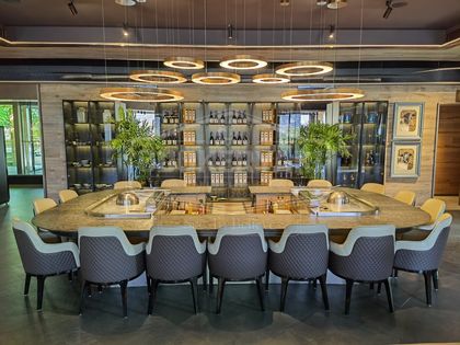 Custom Irregular Shape Teppanyaki Table 62