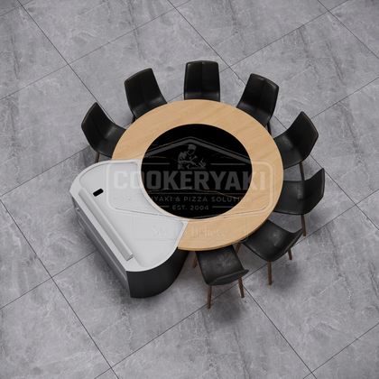 Custom Irregular Shape Teppanyaki Table 9