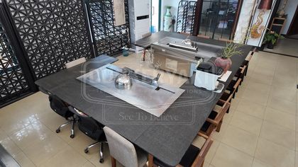 Custom Irregular Shape Teppanyaki Table 20