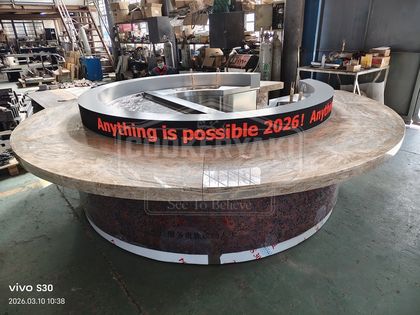 Round Teppanyaki Grill Table