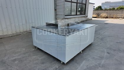 Custom Irregular Shape Teppanyaki Table 33