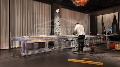 Rectangular Teppanyaki Grill Table 33