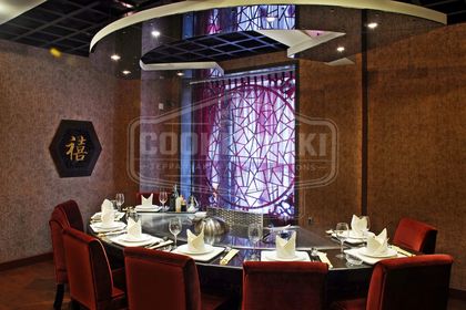Fan-Shaped Teppanyaki Grill Table 2