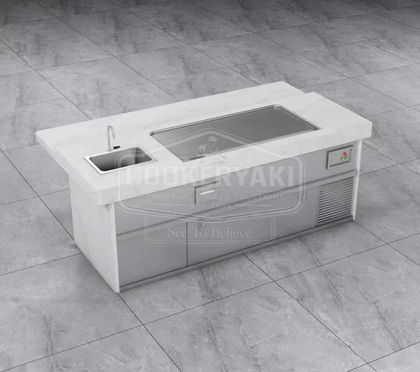 Teppanyaki Grill Table for Home Kitchens 19
